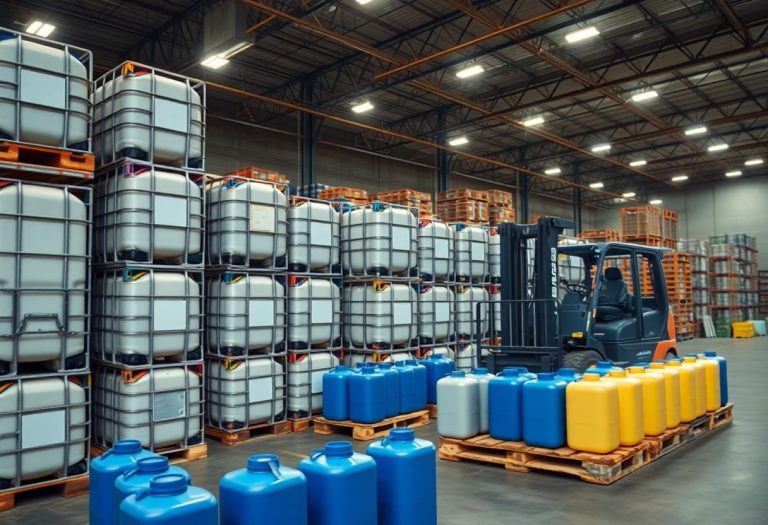 Cisterne IBC e taniche in plastica per logistica